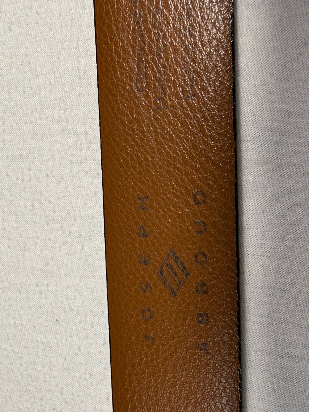 Joseph Abboud Brown Leather Dress Belt - Picture 3 of 5